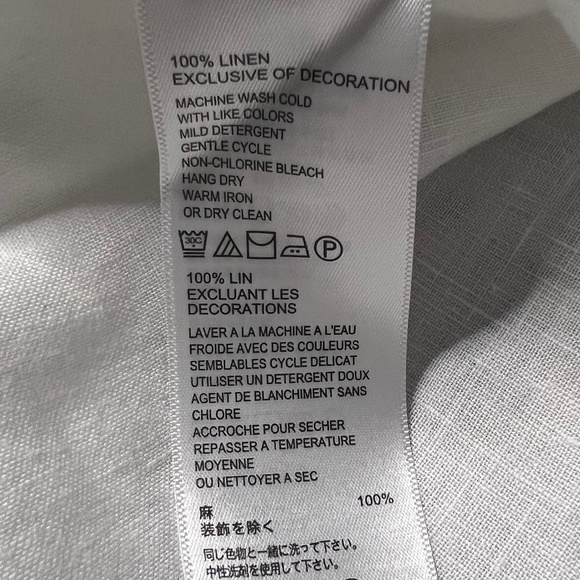 Pineapple Chambray Embellished Linen Tunic - Picture 5 of 5